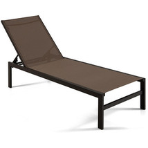 6-Position Chaise Lounge Chairs with Rustproof Aluminium Frame-Brown - C... - $3,480.60 MXN