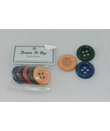 Dress It Up Big Ol Buttons Colorful Multi Purpose Arts Crafts Embellishm... - $6.78 CAD