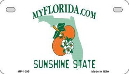 Florida State Background Metal Novelty Motorcycle License Plate - $18.95