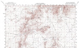 Mid Hills Quadrangle, California 1955 Topo Map USGS 15 Minute Topographic - $21.99