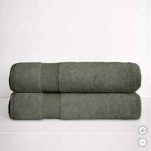 Turkish Towel Company Towels Set Dark Gray Grey Quick-Drying Cotton Abso... - $1,610.94 MXN