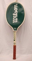 Wilson Sovereign Wooden Tennis Racket with Wilson Cover 4-1/4&quot; Grip - £30.96 GBP