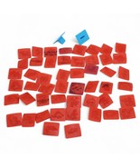 Vintage Rubber Stamp Set With 50 Interchangeable Red Ink Stamps &amp; Blue H... - $20.46 CAD