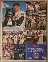 1974 New York Mets Official Baseball Program and Scorecard Shea Stadium - $5.93