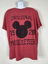 Disney Store Men Size 2XL Red Original 1928 Mouseketeer T Shirt Short Sl... - £7.29 GBP