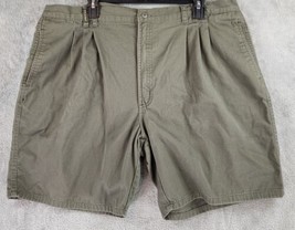 Bugle Boy Shorts Mens 42 Olive Green Pleated Distressed Casual Dad 90s V... - £12.44 GBP
