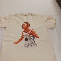 Nikola Jokic #15 Denver Nuggets Men's L Cream Heavyweight Cotton Graphic T-Shirt image 11