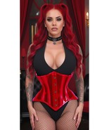 Lavish Red Clear Curvy Underbust Waist Cincher Corset - $109.00
