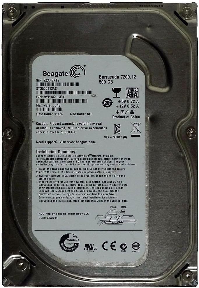 Seagate 500GB Barracuda 7200.12 - $30.00