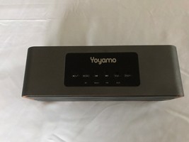 Yoyamo Portable Bluetooth Wireless Speaker w/ Super Bass Stereo Sound Grey 9&quot;L - £15.45 GBP
