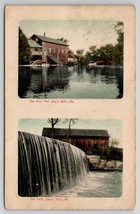 Day&#39;s Mills ME Maine Grist Mill And Falls 1911 To Cambridge MA Postcard A39 - £3.89 GBP