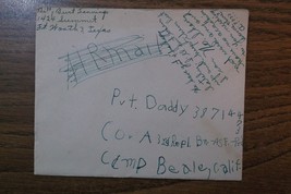 Vintage WW2 WW ll To Pvt Daddy Valentine Very Sweet 17-c - $29.69