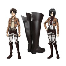 Anime Attack on Titan Eren Jaeger Mikasa Ackerman Cosplay Shoes - £36.37 GBP