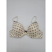 Self Expressions By Maidenform Underwired Padded Bra 36C Womens White Polka Dot - £14.94 GBP