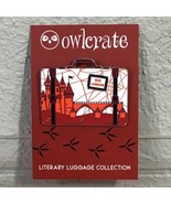 RED LONDON LITERARY LUGGAGE COLLECTION PIN - NEW ON CARD BY OWLCRATE  - £6.33 GBP
