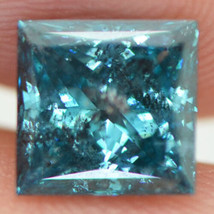Loose Princess Cut Diamond Blue Color Certified Enhanced Real 1.52 Carat SI3 - £765.11 GBP