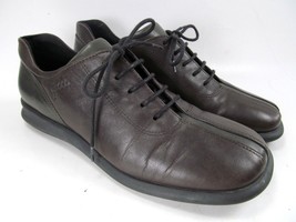 ECCO  Brown Leather Lace Up Casual Oxford Shoes Women&#39;s Size US 7-7.5 - £19.66 GBP