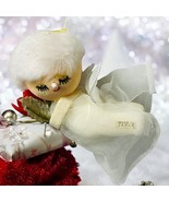 Vtg Styrofoam MCM Flying Toile Netting Angel Rose Christmas Tree Ornamen... - $369.65 MXN
