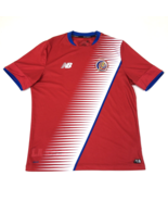 Costa Rica National Team Soccer Football Red Team Jersey New Balance Medium - $564.31 MXN