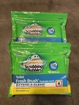 Scrubbing Bubbles Fresh Brush Flushable Toilet Cleaning Citrus Pad Refil... - £15.18 GBP