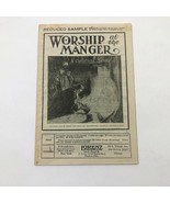 Music Booklet Worship at the Manger &amp; Follow the Star 1929 Lorenz Publis... - $239.24 MXN