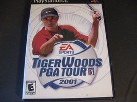 Tiger Woods PGA Tour 2001 Playstation 2 PS2 Video Game  Black Label Case - £12.66 GBP