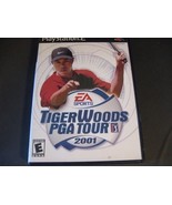Tiger Woods PGA Tour 2001 Playstation 2 PS2 Video Game  Black Label Case - £12.54 GBP