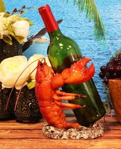 Ebros Dancing Red Lobster Drunken Cajun Creole Delight Wine Bottle Holder 7.5&quot;H - £32.48 GBP