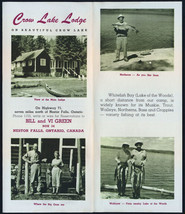 Crow Lake Lodge 1940s Fishing Brochure - £3.99 GBP