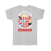 For Popcorn Lover Eater : Gift T-Shirt Watch Movies Sarcastic Humor National Day - £19.92 GBP