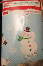 CHRISTMAS SNOWMAN SET. TABLECLOTH DOOR BANNER  MAILBOX COVER SNOWMEN DEC... - £20.93 GBP