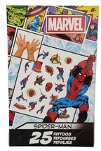 Sandy Lion Marvel Spider-Man 25 Temporary Removable Tattoos (8+) - $4.94