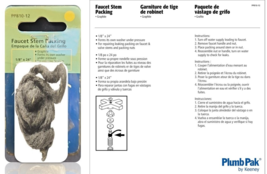 Plumb Pak PP810-12 Faucet Stem Packing, 1/8&#39;&#39; in Dia x 24&#39;&#39; in L,, Graphite - $6.93