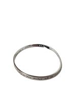 Minimalist Silver Tone Bangle Bracelet Engraved Sister Friend Quote Keep... - $49.91 CAD
