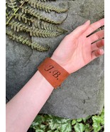 Personalized Custom Handmade Womens Customized Brown Leather Bracelet fo... - £27.45 GBP