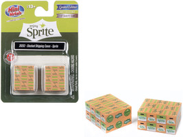 Stacked Shipping Cases Sprite Set of 2 Pcs Mini Metals Series for 1/87 HO Scale - £18.01 GBP