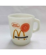 Vtg McDonald&#39;s Good Morning Coffee Mug Anchor Hocking Fire King White Mu... - $39.55