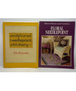 Sculptured Needlepoint Stitchery by Projansky-Floral Needlepoint by Bett... - £7.86 GBP