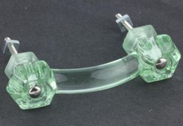 Coke Bottle Green Depression Era Glass Cabinet Pull Drawer Handle Vintag... - £8.77 GBP