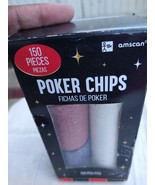 POKER CHIPS! Red White &amp; Blue 150 CT. - £6.96 GBP