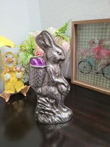 Vintage Style Easter Faux Bunny Rabbit Mold Figurine Tabletop Home Decor 11&quot; - £23.16 GBP