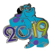 Disney Pin 132049 2019 Mystery Sulley Monsters Inc University blue monster dated - $8.41