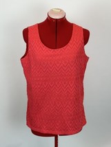Chicos Womens Tank Top SMALL Size 1 Pink Sleeveless Casual Top - £4.69 GBP