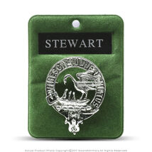Clan Stewart Scottish Crest Badge Brooch Pin for Clothes Costume Gift So... - $11.86