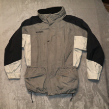Columbia Men Royal Grey Black Anchor Peak Windbreaker Jacket Coat - Size L - $18.57