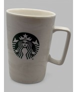 Starbucks 2020 White Marble Ceramic Mug 15oz New Bone China Square Handle - $19.81 CAD