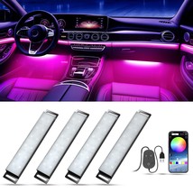 Honalia Car LED Lights Interior, Car LED Lights with App Control and Music Sync, - $42.15