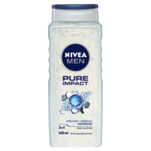 NIVEA MEN Pure Impact 3-IN-1 Shower Gel Body Wash 500ml - £58.73 GBP