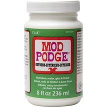 Mod Podge Waterbase Sealer, Glue and Finish for Outdoor (8-Ounce), CS11220 Clear - £13.58 GBP