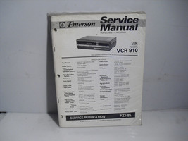 Emerson VCr910 Original Service Manual - $1.97